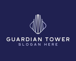 Building Architecture Tower logo design