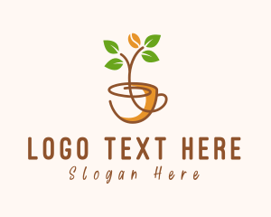 Tree Coffee Bean Logo