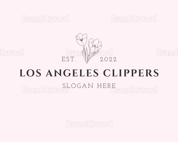 Classy Flower Boutique Wordmark Logo