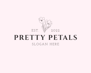 Classy Flower Boutique Wordmark  logo design