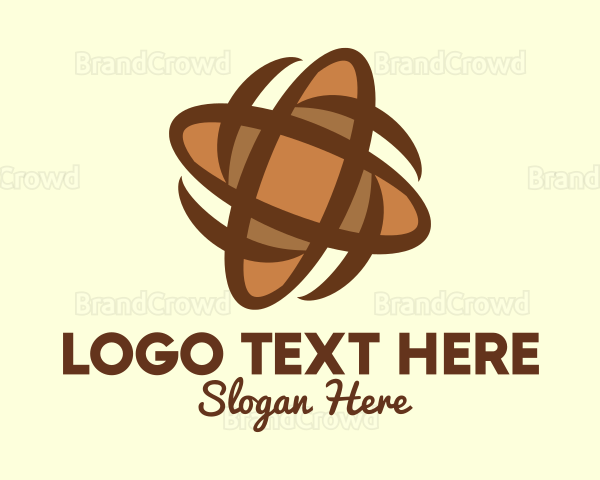 Spinning Baguette Bread Logo