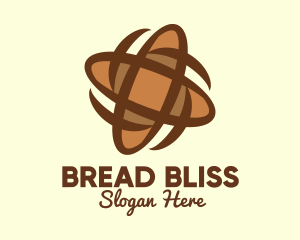Baguette - Spinning Baguette Bread logo design