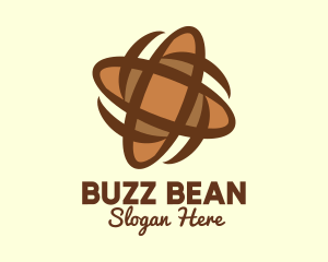 Caffeine - Spinning Baguette Bread logo design