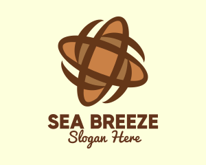 Spinning Baguette Bread logo design