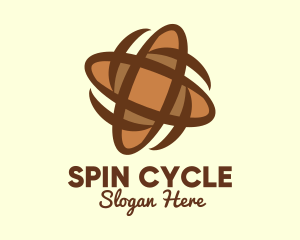 Spinning - Spinning Baguette Bread logo design