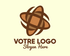 Spinning Baguette Bread logo design