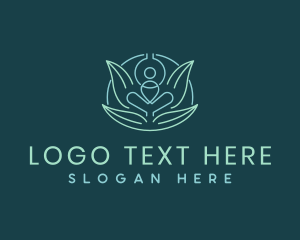 Lotus - Yoga Wellness Health logo design