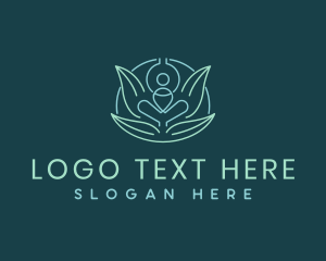 Yoga Wellness Health Logo