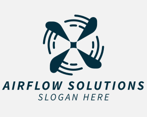 Ventilation Airflow Breeze  logo design