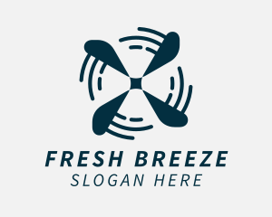 Ventilation Airflow Breeze  logo design