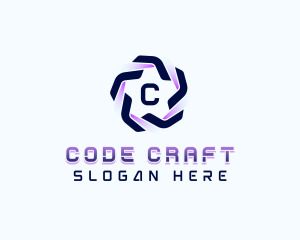 Cyberspace Programming App logo design