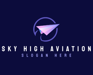 Aviation - Paper Plane Aviation logo design