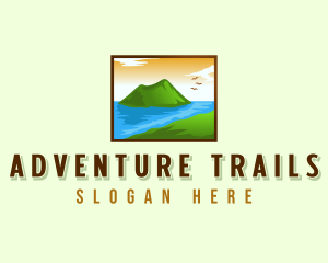 Destination Volcano Landmark logo design