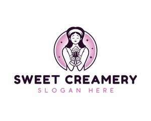 Cupcake Sweets Bakery logo design