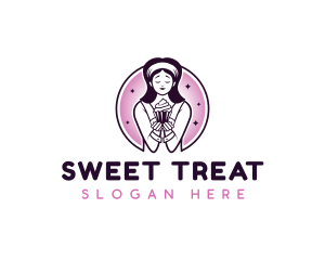 Cupcake Sweets Bakery logo design