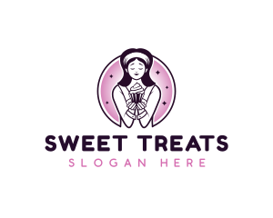 Cupcake Sweets Bakery logo design