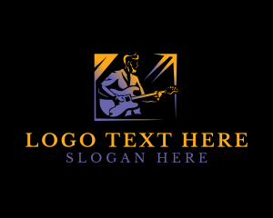 Musician - Guitar Musician Band logo design