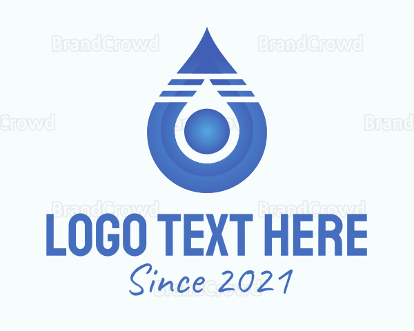 Blue Droplet Core Logo