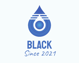 Aquatic - Blue Droplet Core logo design