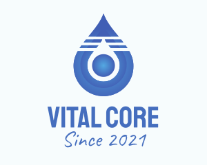 Core - Blue Droplet Core logo design