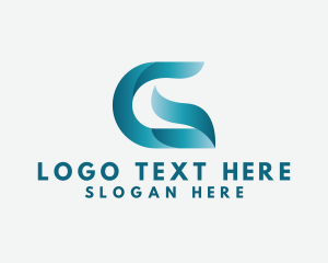 App - Digital Ribbon Technology Letter G logo design