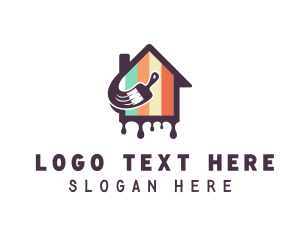 Paint - House Painting Brush logo design