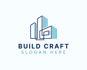 Abstract Building Realty logo design