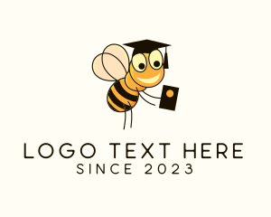 Cartoon - Bumblebee Academy Graduation logo design