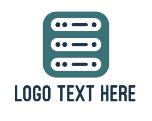 Mobile Phone - Computer Server App logo design