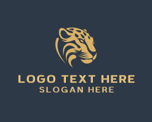 Feline - Cheetah Wild Animal logo design