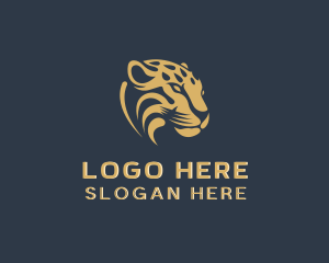 Snow Leopard - Cheetah Wild Animal logo design