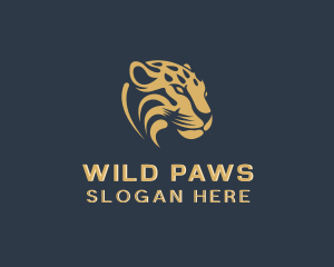 Cheetah Wild Animal logo design