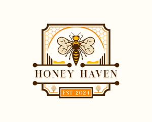 Apiculture - Honey Bee Wasp logo design