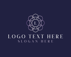 Emblem - Floral Elegant Bloom logo design