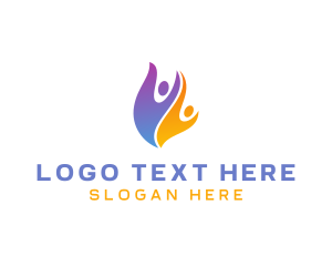 Introduction - People Couple Community logo design