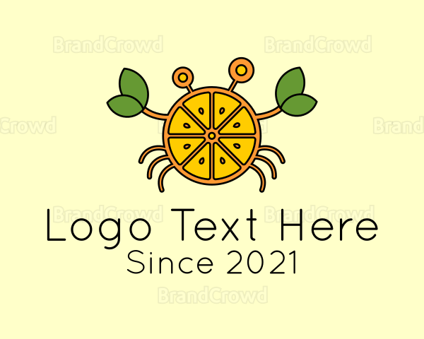 Orange Crab Seafood Logo