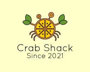 Orange Crab Seafood  logo design