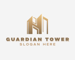 Tower Building Construction logo design