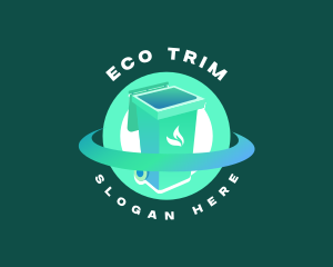 Reduce - Biodegradable Trash Bin logo design