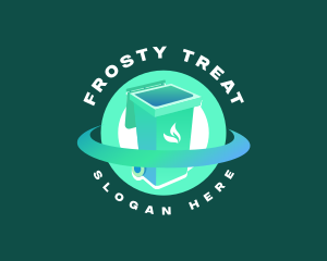 Biodegradable Trash Bin logo design