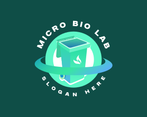 Biodegradable Trash Bin logo design