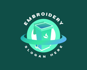 Biodegradable Trash Bin logo design