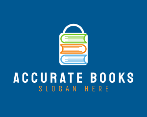 Book Shoping Bag logo design