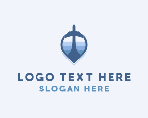 Tourist - Plane Travel Location logo design