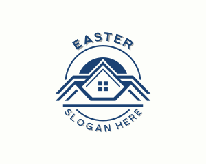 Housing Roofing Repair Logo