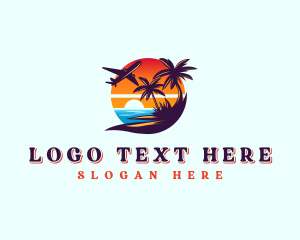 Island Travel Vacation Logo