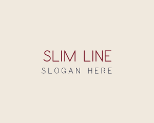 Thin - Slim Minimalist Professional logo design