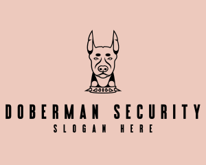 Doberman Pet Dog logo design