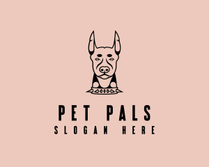 Doberman Pet Dog logo design