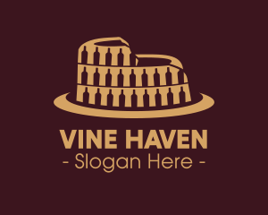 Brown Winery Colosseum logo design